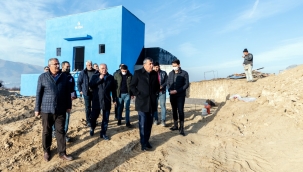 Bağtepe Grubu içme suyu isale hattı çalışmalarını yerinde inceleme