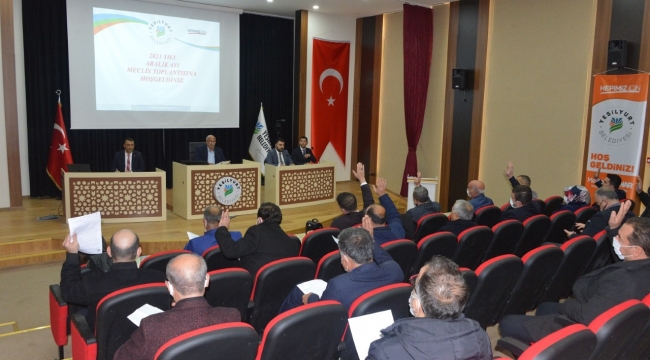 Yeşilyurt Belediye Meclisi 2021 Yılının Son Toplantısını Yaptı