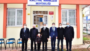 Vali Baruş, Battalgazi ve Kırçuval Mahalle Muhtarlarını Ziyaret Etti