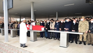 Vali Baruş, Polis Memuru  Ferhat Özcan'ın Cenaze Törenine Katıldı