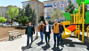 Başkan Çınar Çukurdere parkında yapılan çalışmaları inceledi