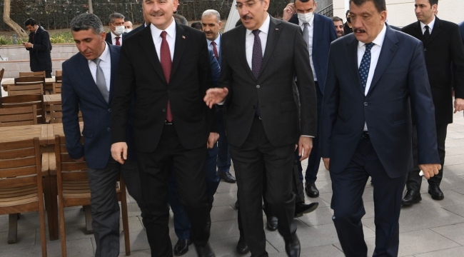 Başkan Gürkan'dan Bakan Soylu'ya ziyaret