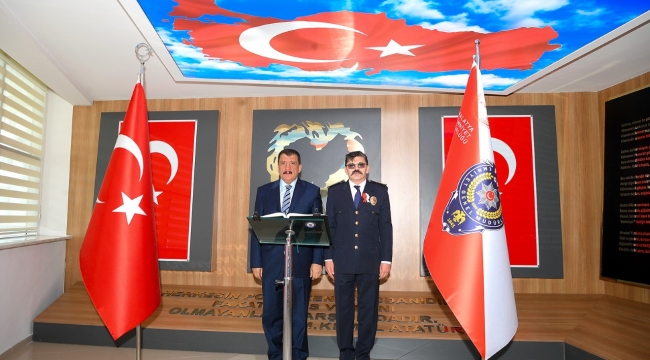 Başkan Gürkan Emniyet Müdürü Dağdeviren'e ziyaret