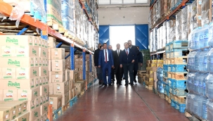 Başkan Gürkan Esenlik depolarını inceledi