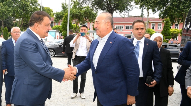  Çavuşoğlu'ndan Başkan Gürkan'a ziyaret
