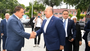  Çavuşoğlu'ndan Başkan Gürkan'a ziyaret