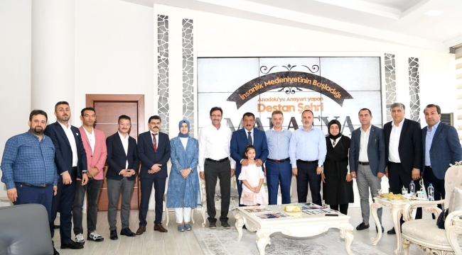 Başkan Gürkan Gaziosmanpaşa ve Sincik Belediye başkanlarını ağırladı