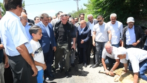 Hekimhan İlçesi İğdir Mahallesini ziyaret eden Başkan Gürkan