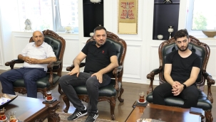 Kızılay şubesinden başkan Güder 'e ziyaret