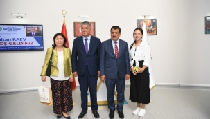 Türksoy Genel Sekreteri Sultan Raev 'den Başkan Gürkan'a Ziyaret