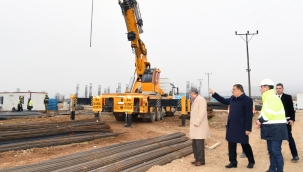 Başkan Gürkan Bilkent Üniversitesi Eğitim Kampüsünde incelemelerde bulundu