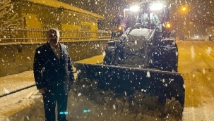 Doğanşehir'de Kar Kendini Gösterdi