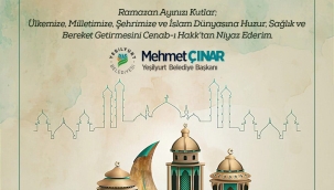 Çınar'dan Ramazan Bayramı mesajı