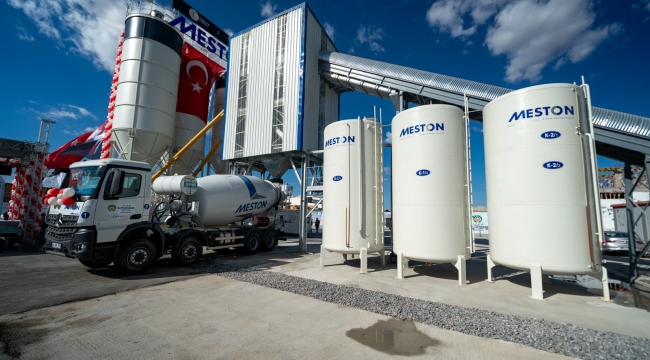 Beton santralleri yapılan törenle hizmete açıldı