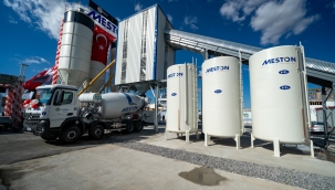 Beton santralleri yapılan törenle hizmete açıldı