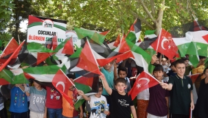 Malatyalı çocuklardan Filistin'e destek