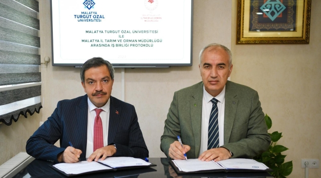 Malatya Turgut Özal Üniversitesi tarım ve Orman Müdürlüğü  arasında işbirliği