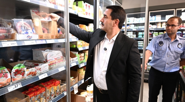 Başkan Taşkın marketleri temize çekti