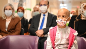 Başkan Geçit lösemili çocuklara moral desteği