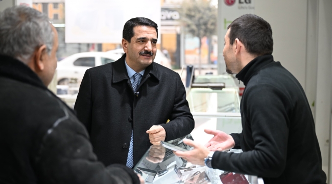 Başkan Taşkın'dan İnönü Caddesi Esnafına Ziyaret