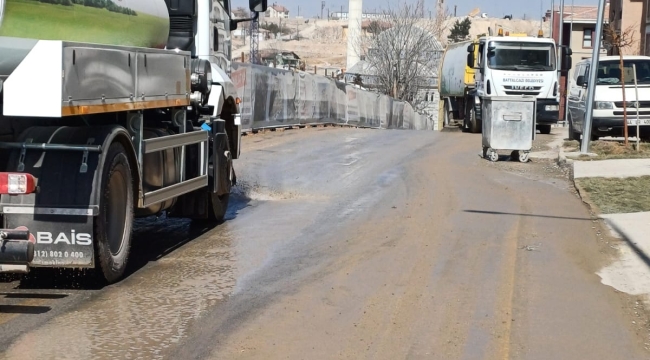 Battalgazide temizlik seferberliği toz ve dumana karşı kesintisiz mücadele