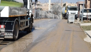 Battalgazide temizlik seferberliği toz ve dumana karşı kesintisiz mücadele