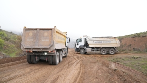 Battalgazi belediyesinden 3 kliometrelik yol çalışması