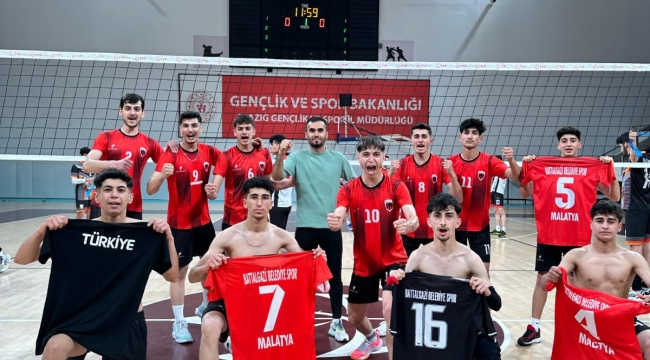 Battalgazi Belediyespor Voleybol Takımı, Türkiye Yarı Finallerine Galibiyetle Başladı.