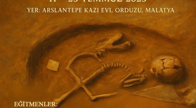 UNESCO Dünya Mirası Arslantepe'de ilk kez uygulamalı biyoarkeoloji eğitimi düzenleniyor