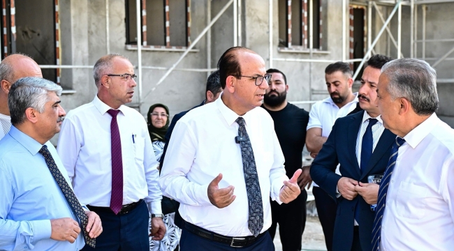 Başkan Geçit, Yeşil Yaşam Evleri (Kentsel Dönüşüm) İnşaatını İnceledi