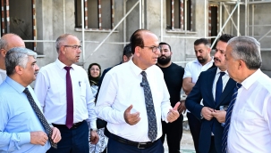 Başkan Geçit, Yeşil Yaşam Evleri (Kentsel Dönüşüm) İnşaatını İnceledi