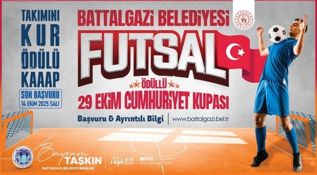 Battalgazi Belediyesi'nden 29 Ekim'e Özel Futsal Turnuvası