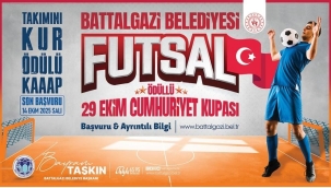 Battalgazi Belediyesi'nden 29 Ekim'e Özel Futsal Turnuvası