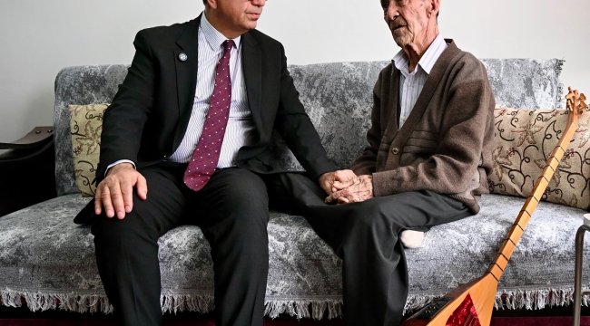 Başkan Geçit'ten Halk Ozanı Abuzer Aşkınses'e Vefa Ziyareti!
