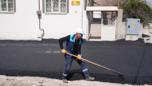 Battalgazzise asfalt çalışmaları sürüyor