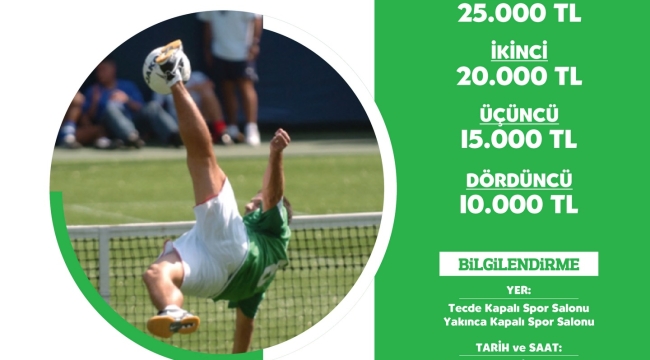 Yeşilyurt Belediyesi, 3. Ayak Tenisi Turnuvası Düzenliyor