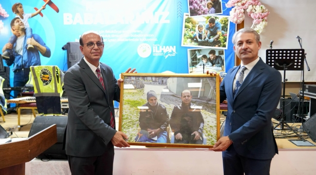 yeşilyurt belediyesinden mahalle muhtarlarına "babalar günü" vefası!