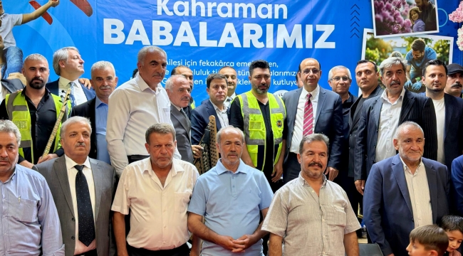 yeşilyurt belediyesinden mahalle muhtarlarına "babalar günü" vefası!
