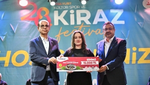  Yeşilyurt festivalinde kiraz yaprağı sarması yarıştı