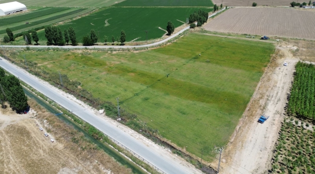  Battalgazi belediyesi parklarda kendi üretimini kullanıyor